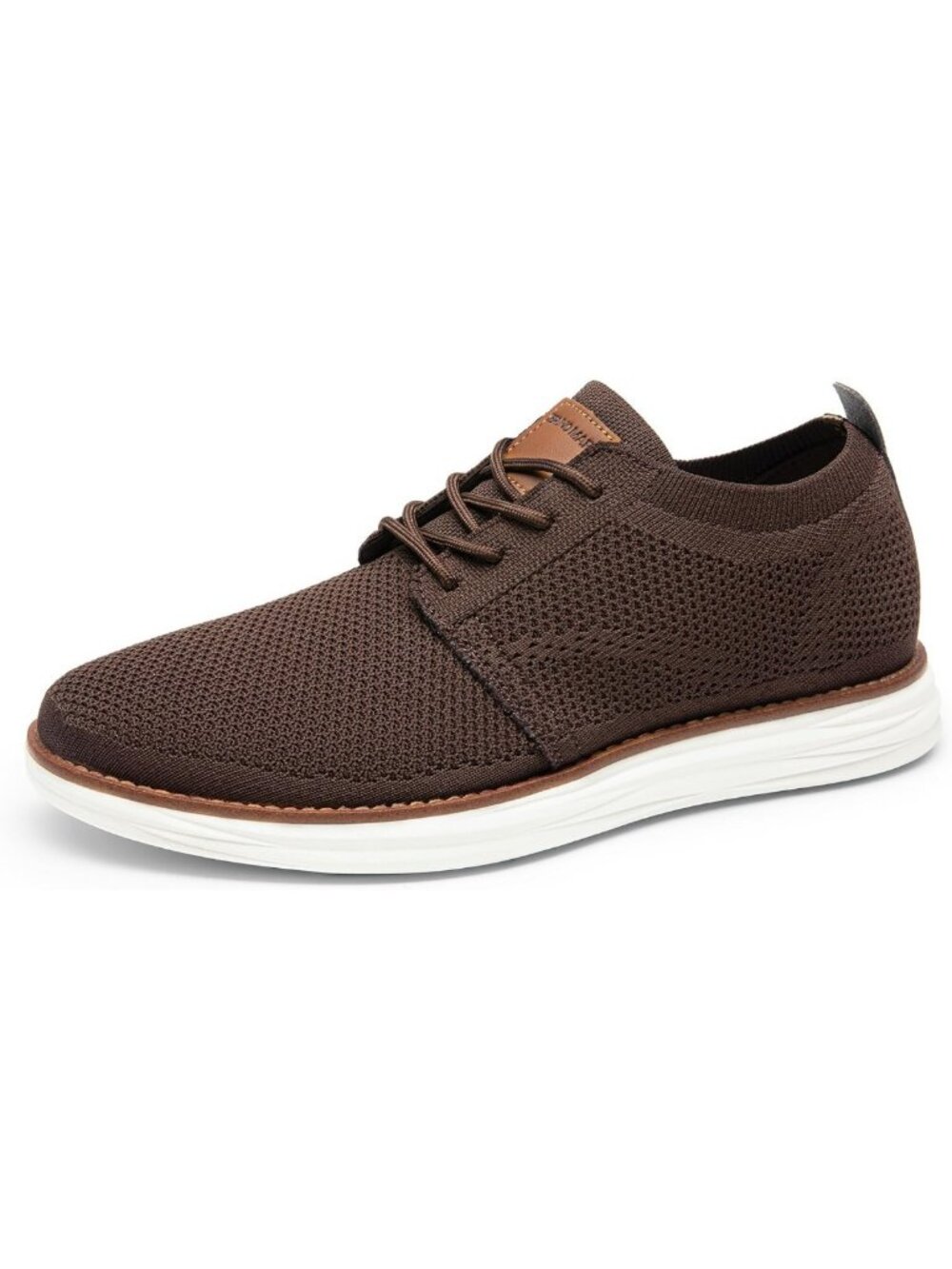 Men's Breathable Lightweight Knit Casual Dress Sneakers | Lace-Up Walking Shoes